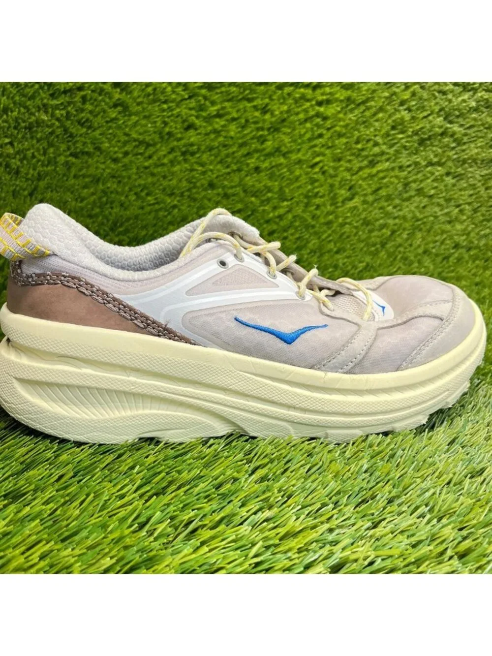 Hoka One One Bondi B3LS Mens Size 8.5 Womens 9.5 Gray Running Shoes Sneakers